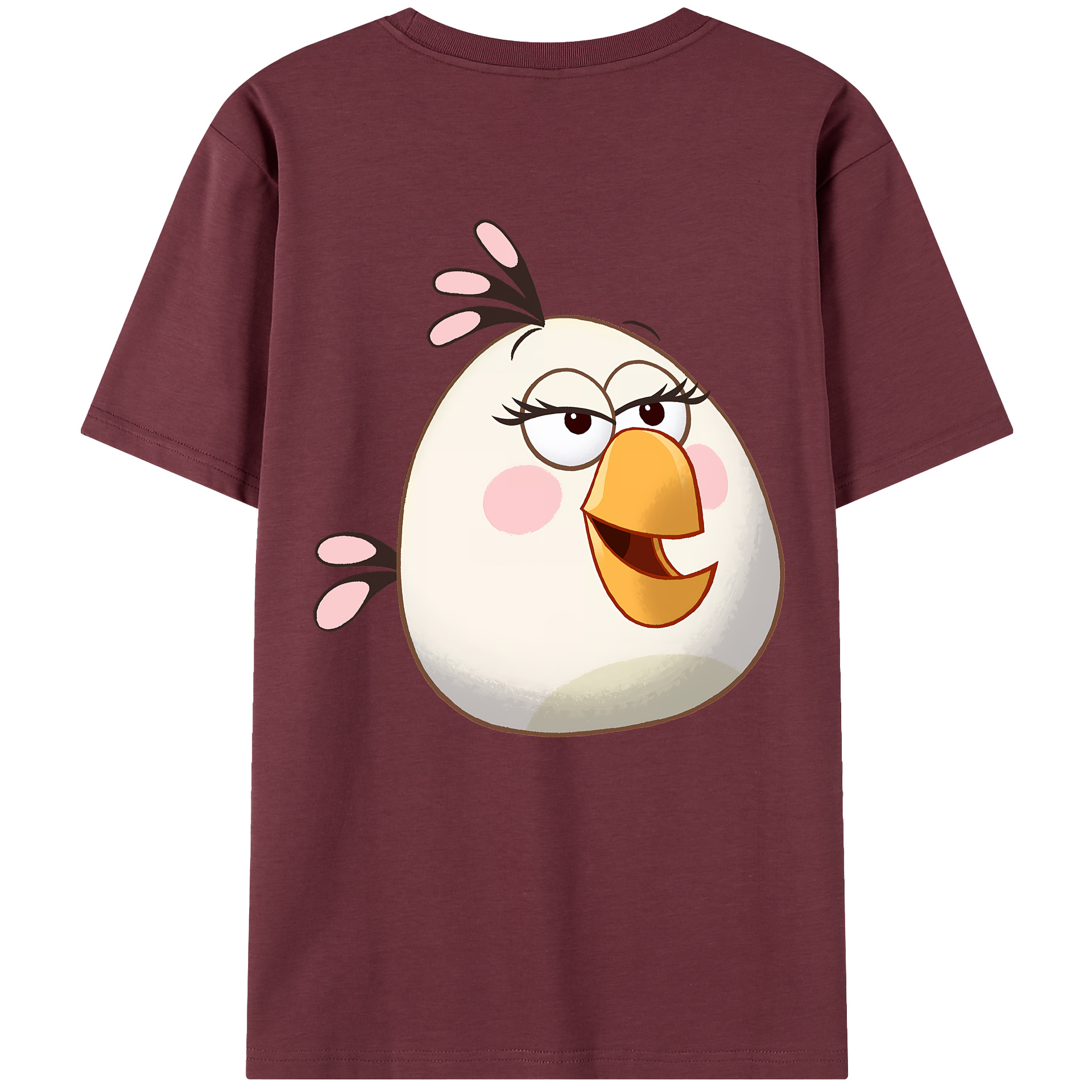 （画像用） Angry Birds アングリーバード 綿100％半袖Tシャツ（背面プリント）